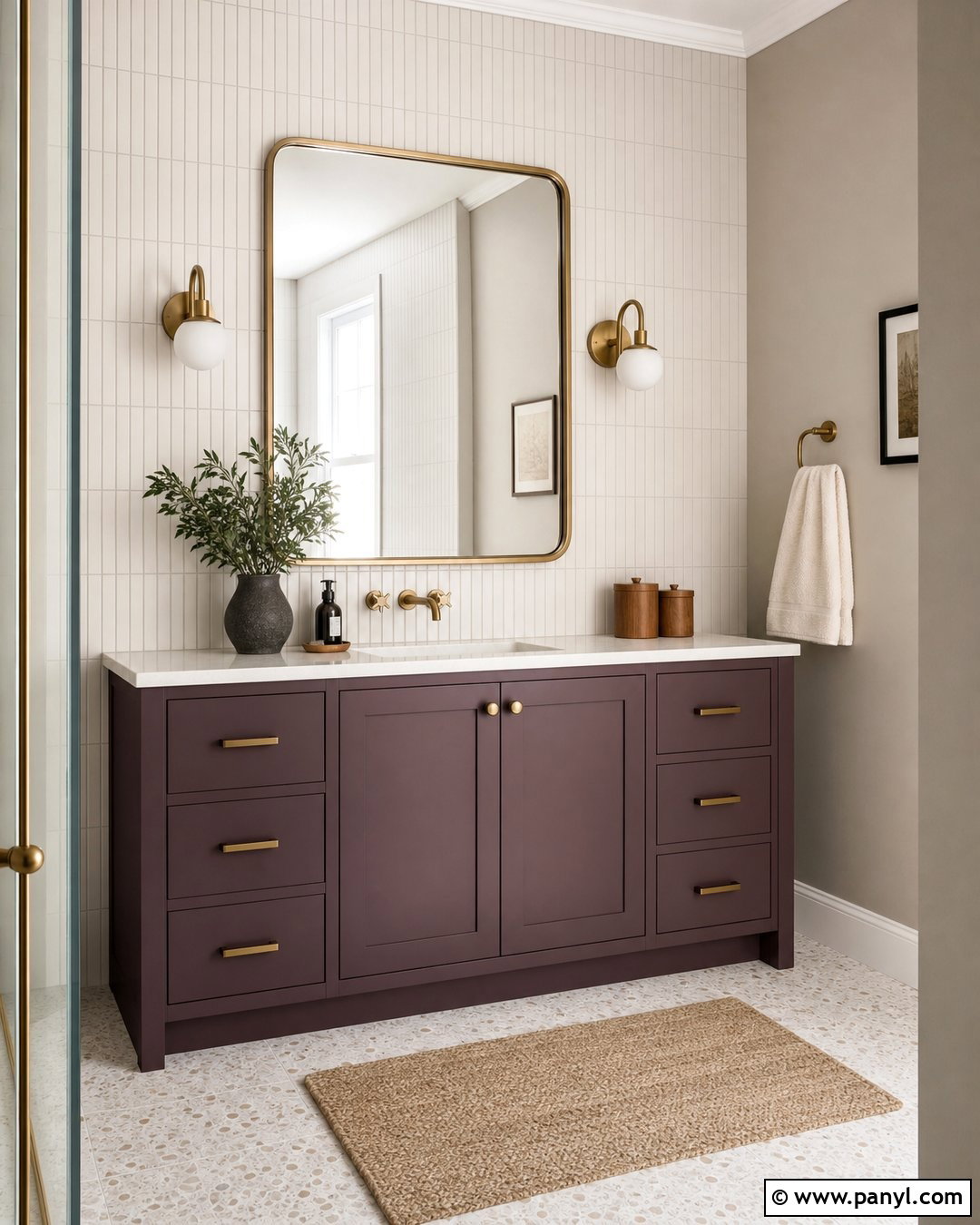 Plum Bathroom Vanity - 35 painted bathroom vanity colors
