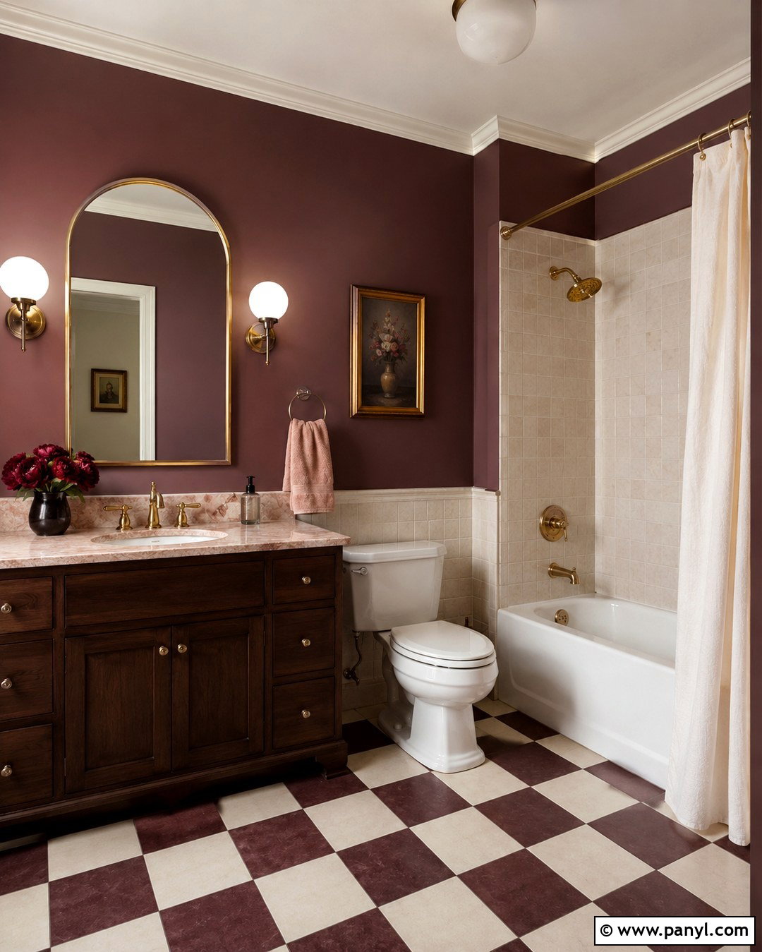 Plum Bathroom Walls - 20 Bathroom Wall Colors 2027