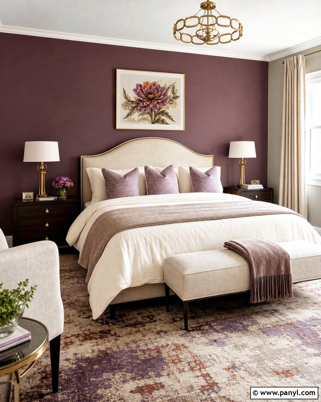 Plum Bedroom Accent Wall - 20 accent wall colors bedroom ideas