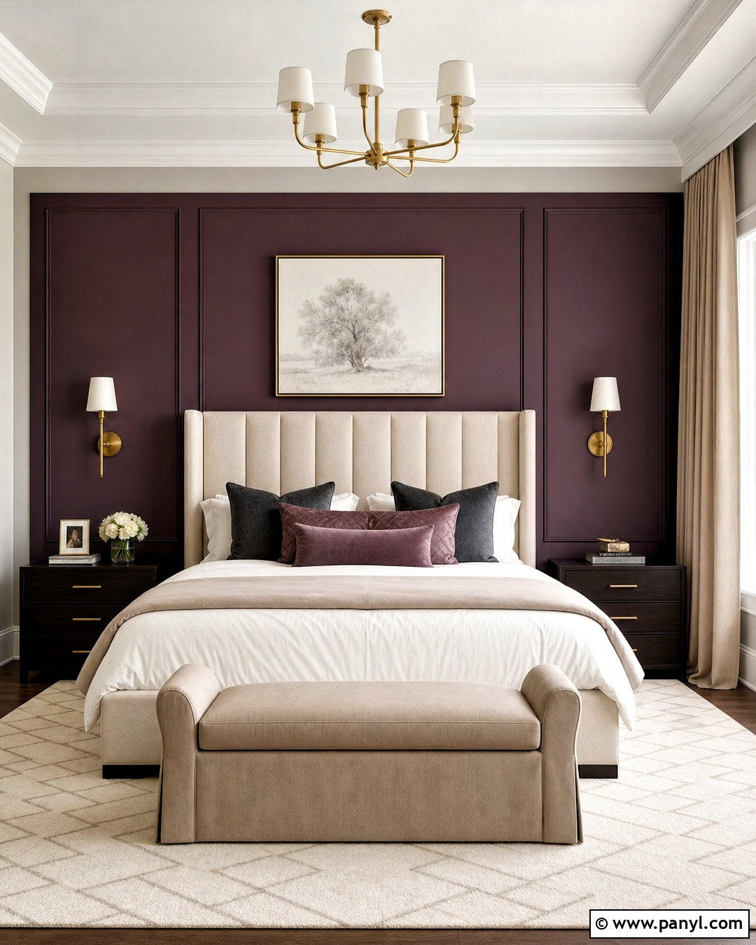 Plum Bedroom Accent Wall - 20 bedroom accent wall paint colors
