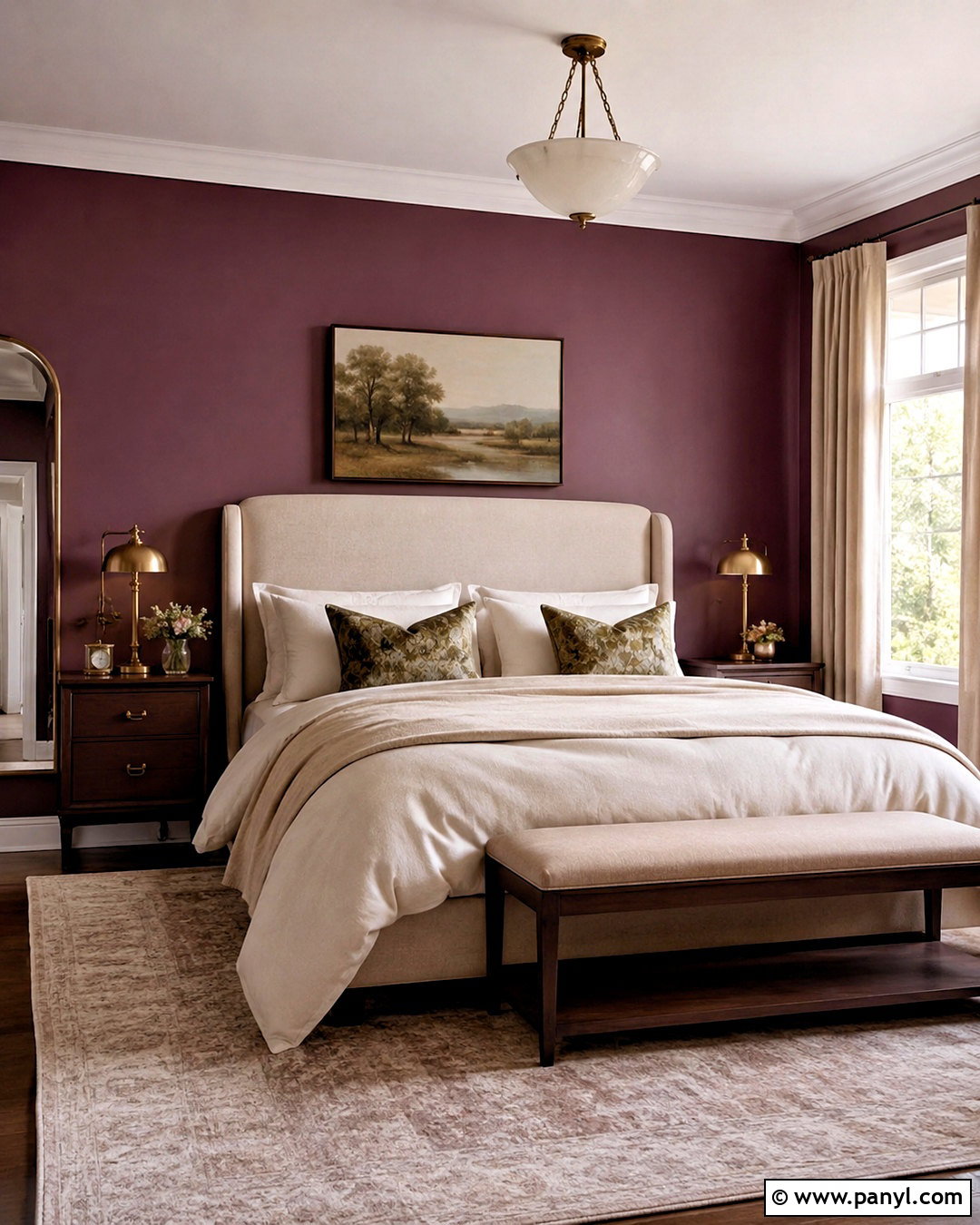 Plum Bedroom Walls - 35 Wall Paint Bedroom Ideas