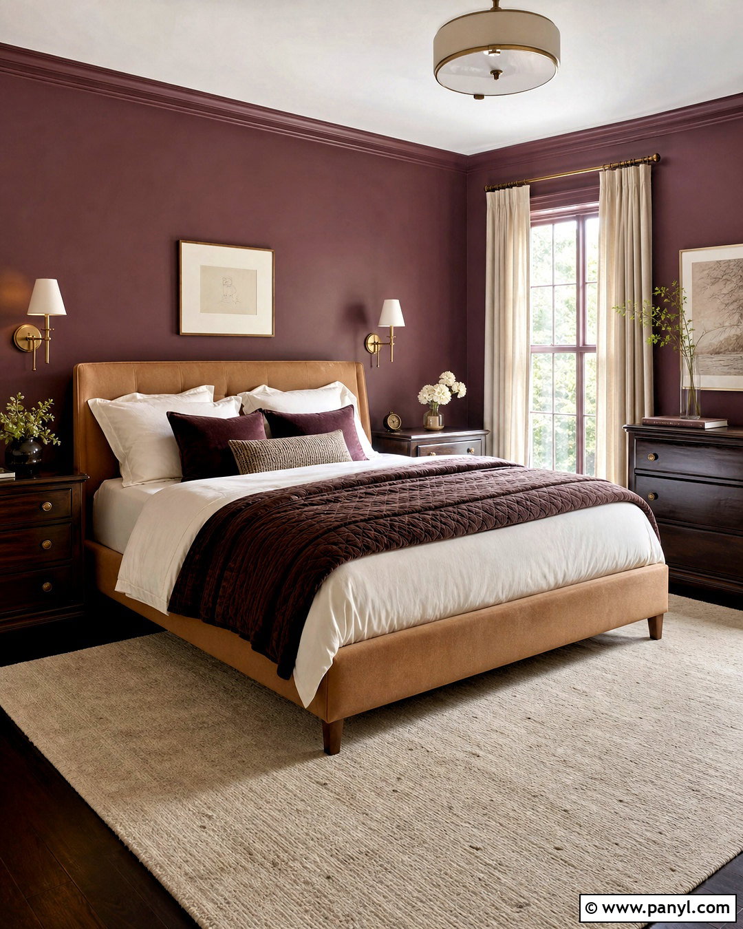 Plum Bedroom - 20 room color ideas bedroom paint design ideas