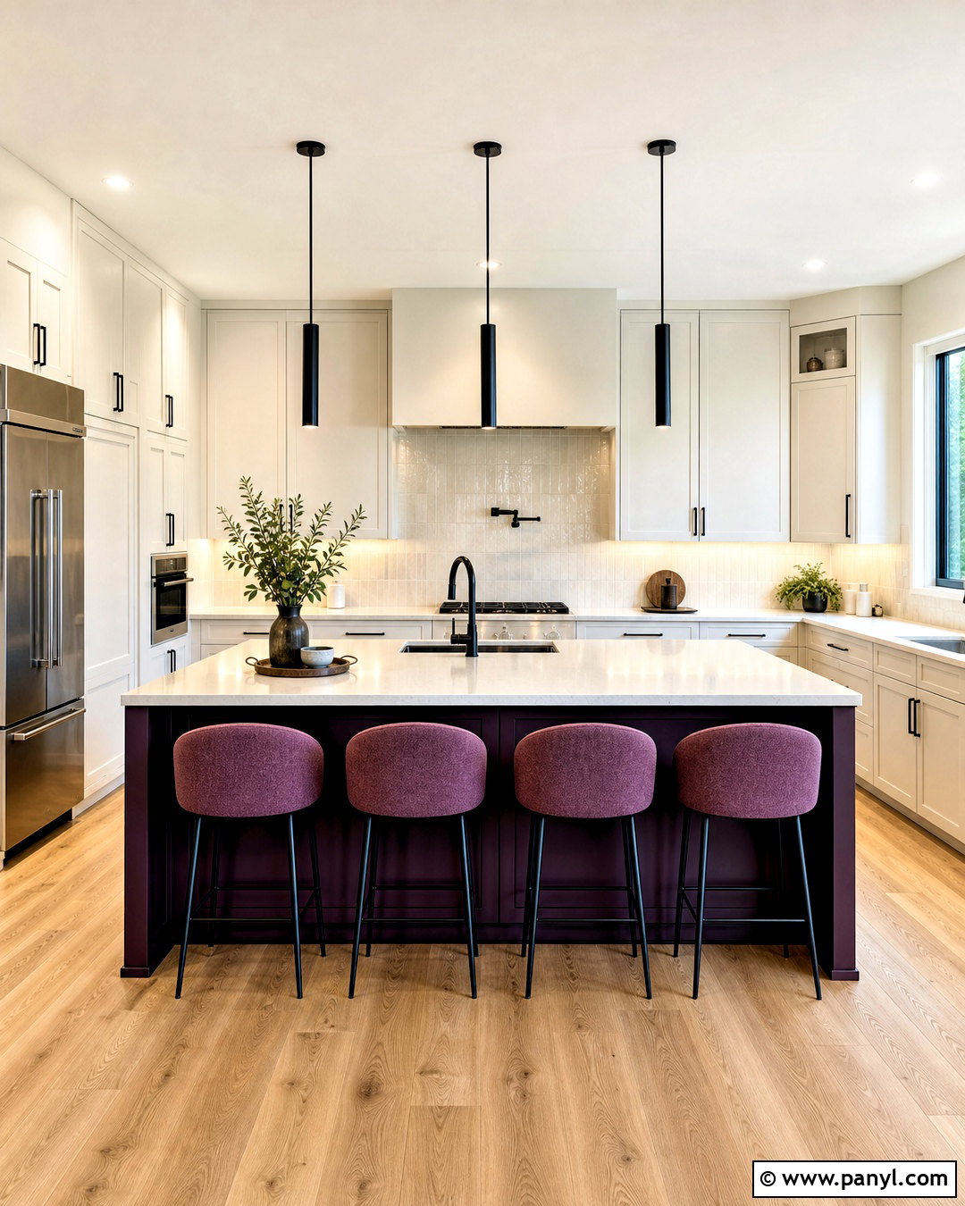 Plum Black And Warm White Palette - 20 plum color palette ideas