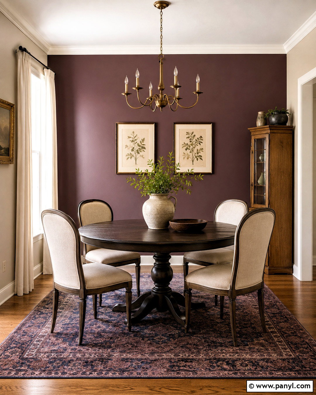 Plum Dining Room Accent Wall - 20 dining room accent wall colors