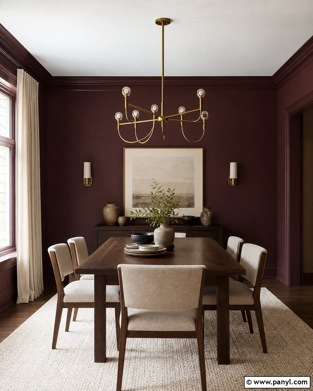 Plum Dining Room Wall Color - 50 wall colour ideas