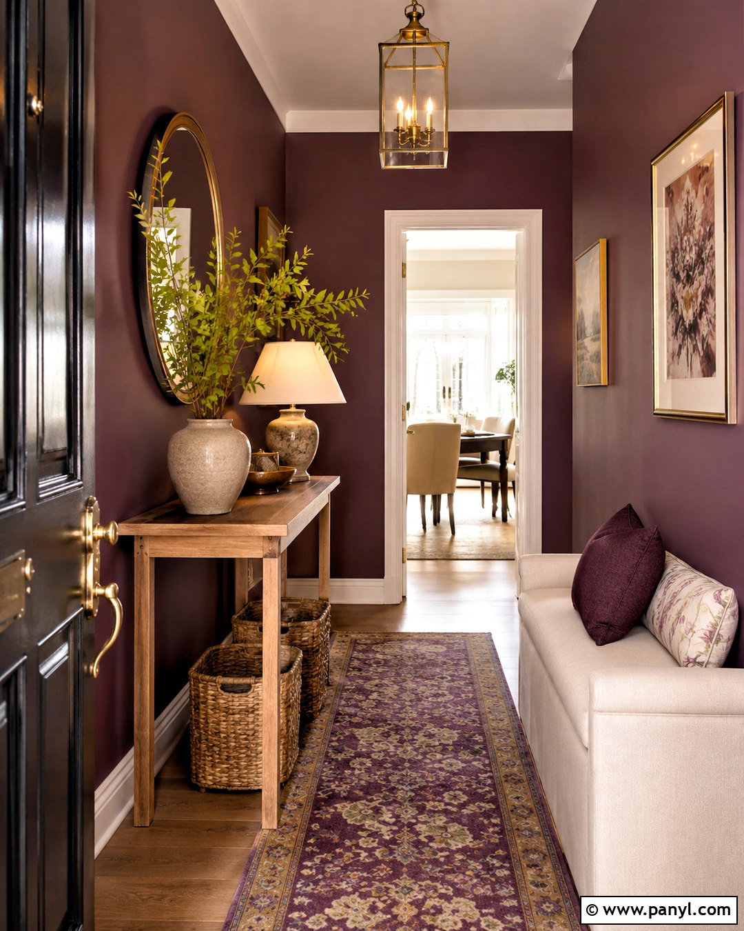 Plum Entryway - 20 plum decor ideas