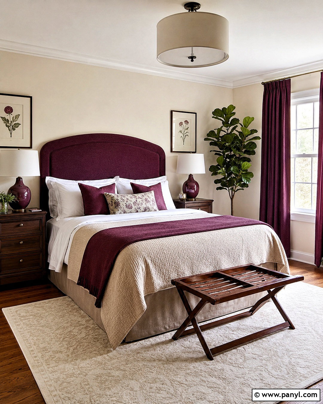 Plum Guest Bedroom - 20 plum decor ideas