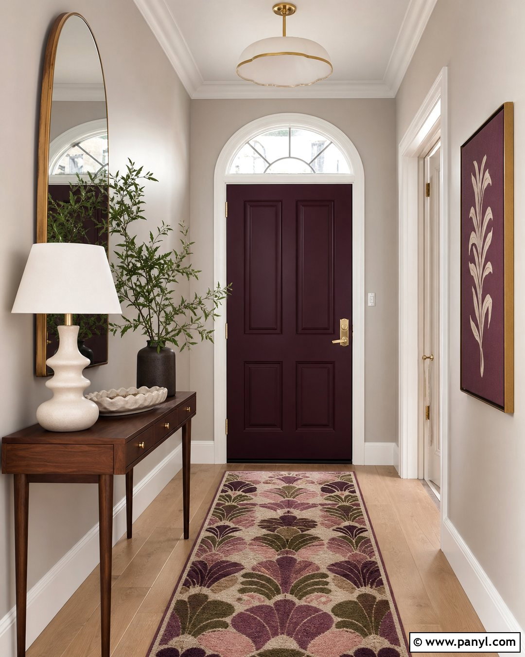 Plum Inside Front Door - 25 Inside Of Front Door Painted Ideas