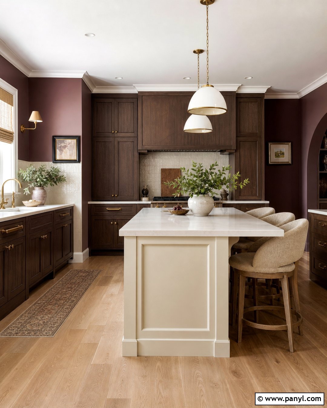 Plum Kitchen Wall Colour - 45 kitchen wall colour ideas