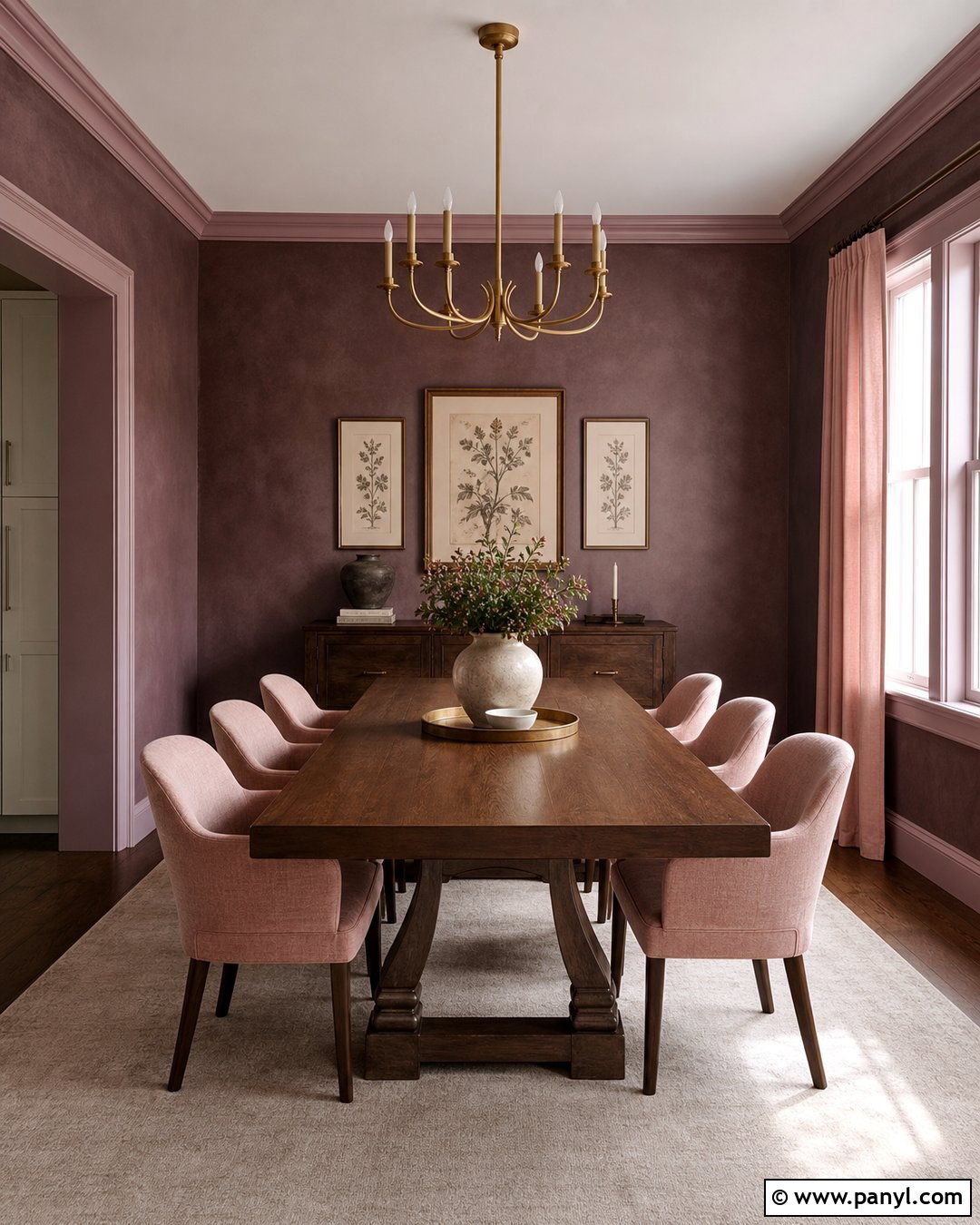 Plum Limewash And Soft Pink - 25 Limewash Color Combinations