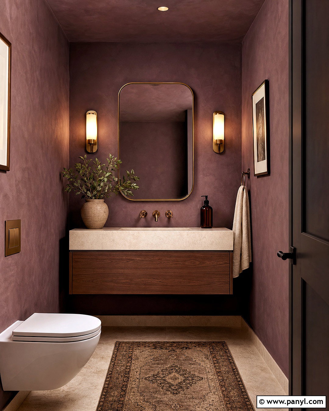 Plum Limewash Palette - 20 limewash color palette ideas