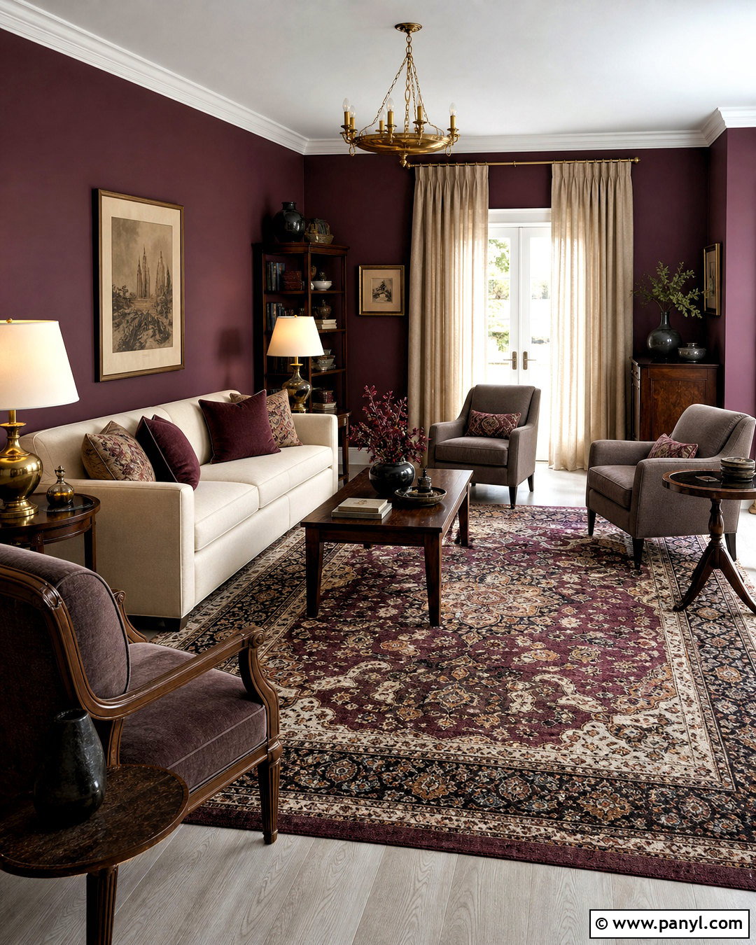 Plum Paint With Gray Floors - 20 paint colors that go with gray floors