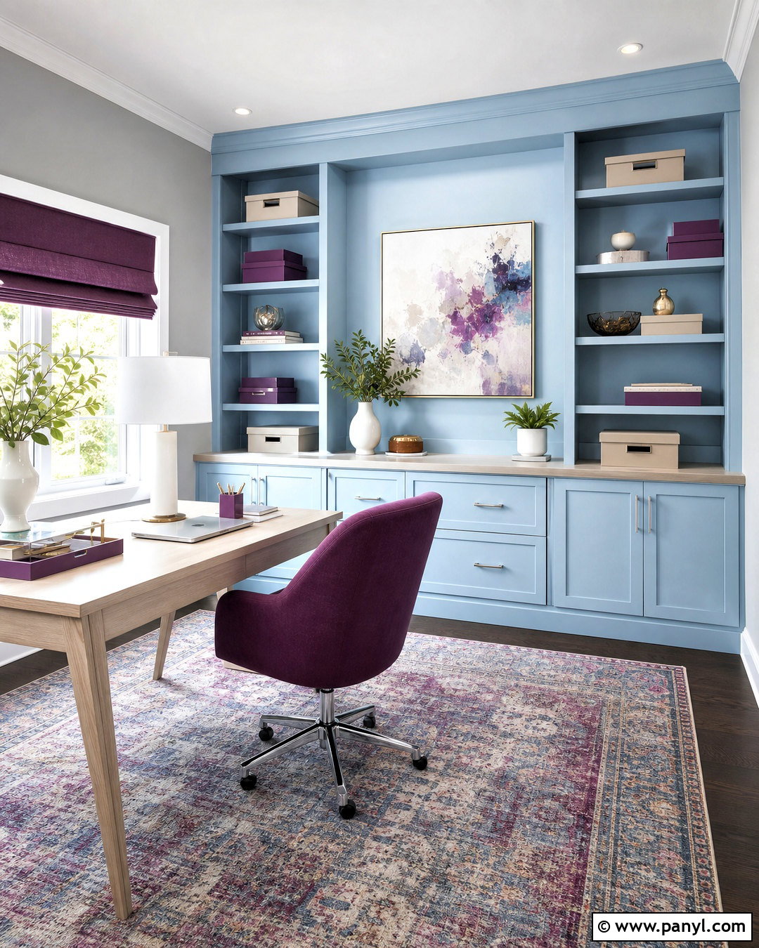 Plum Powder Blue And Pale Gray Palette - 20 plum color palette ideas
