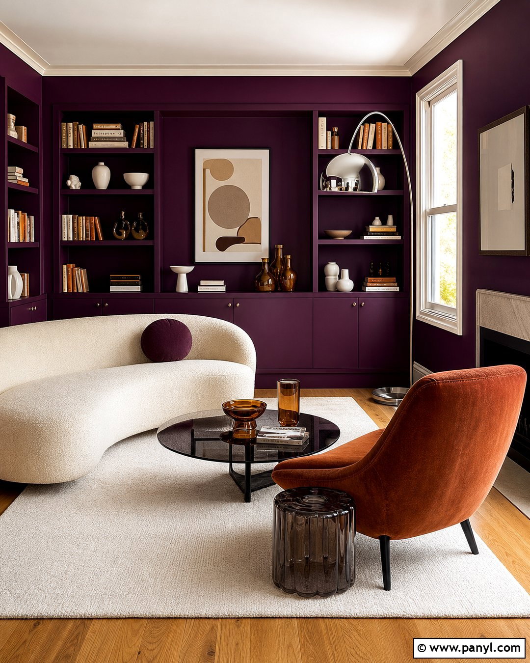 Plum Purple 60s Wall Color - 20 60S Wall Color ideas