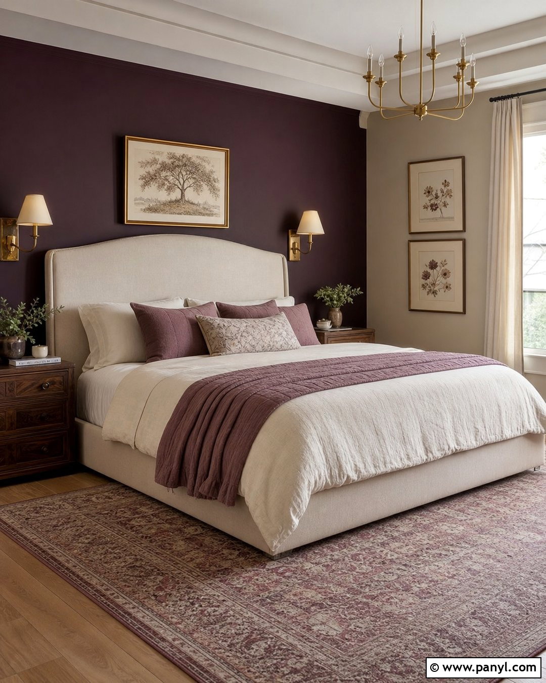 Plum Purple Accent Wall - 30 accent wall paint colors