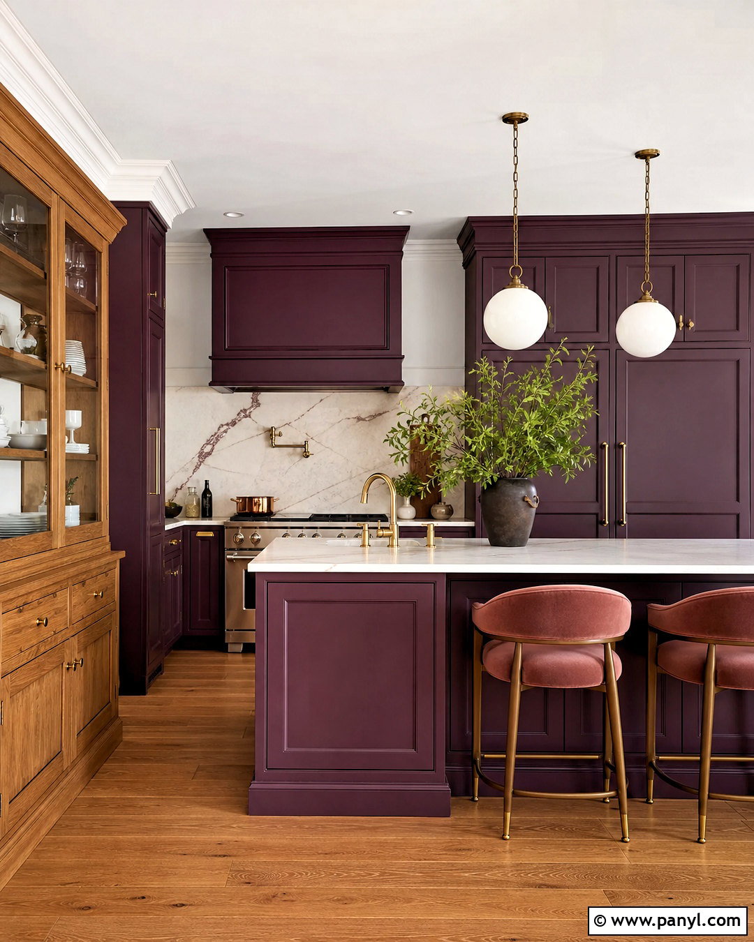 Plum Purple Kitchen - 20 vibrant kitchen ideas