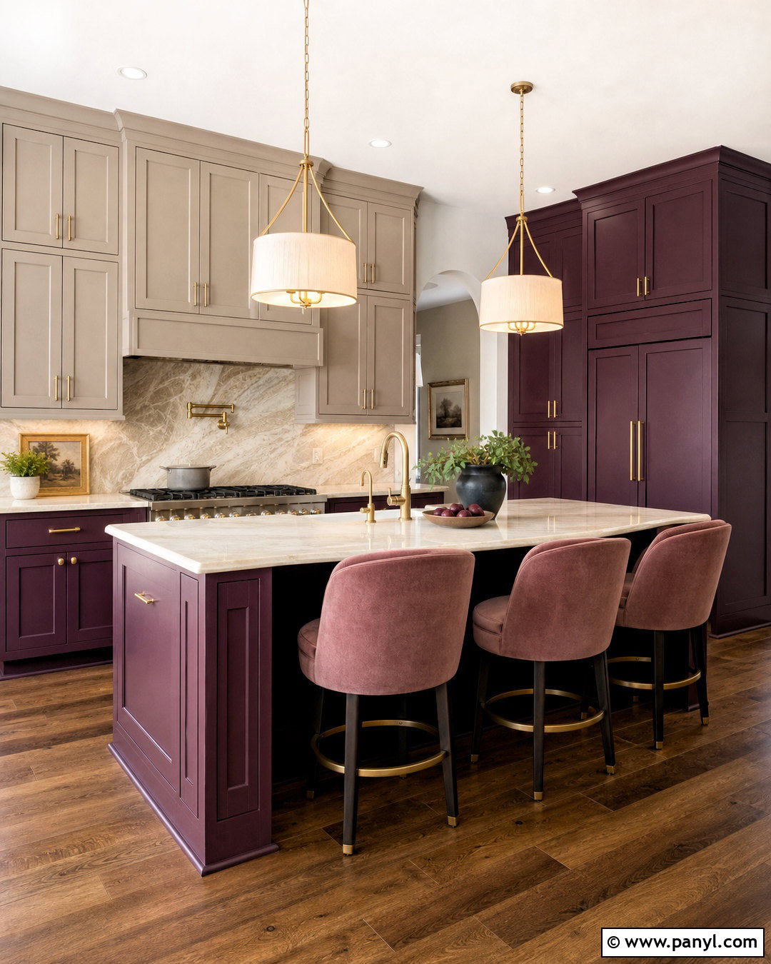 Plum Purple Kitchen - 20 bold kitchen colors
