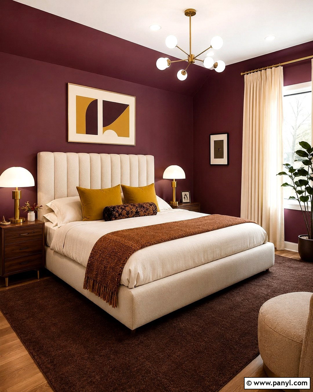 Plum Purple Wall Color - 20 70S Wall Colors