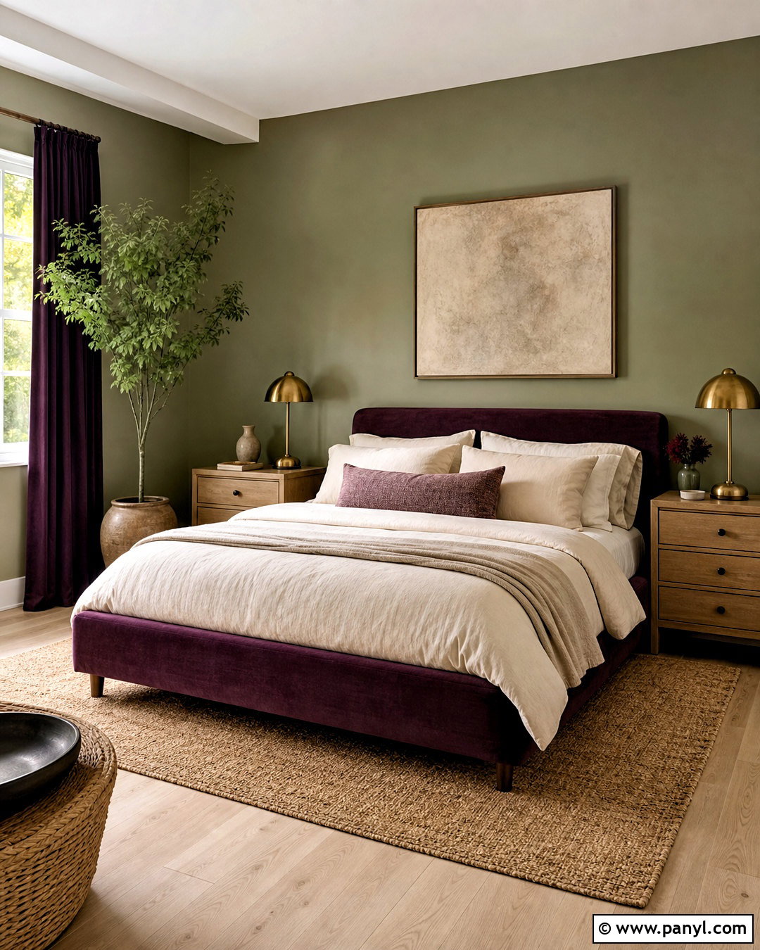 Plum Sage Green And Oak Palette - 20 plum color palette ideas