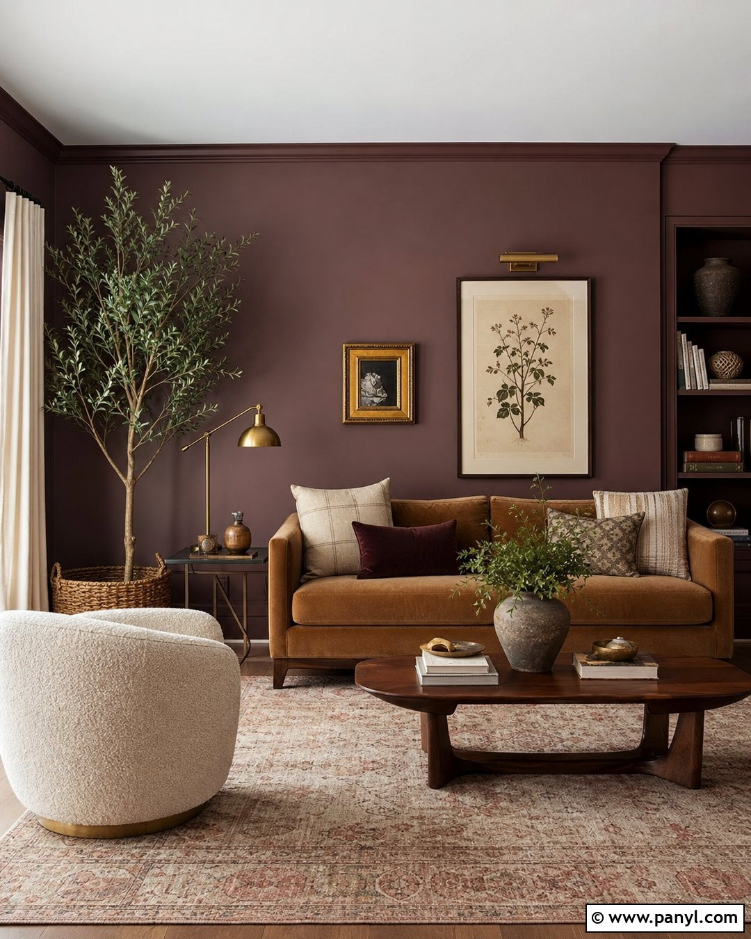Plum Wall Color - 35 Cozy Wall Colors