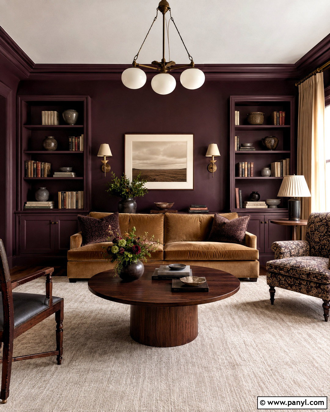 Plum Wall Color - 40 Aesthetic Wall Colour Ideas
