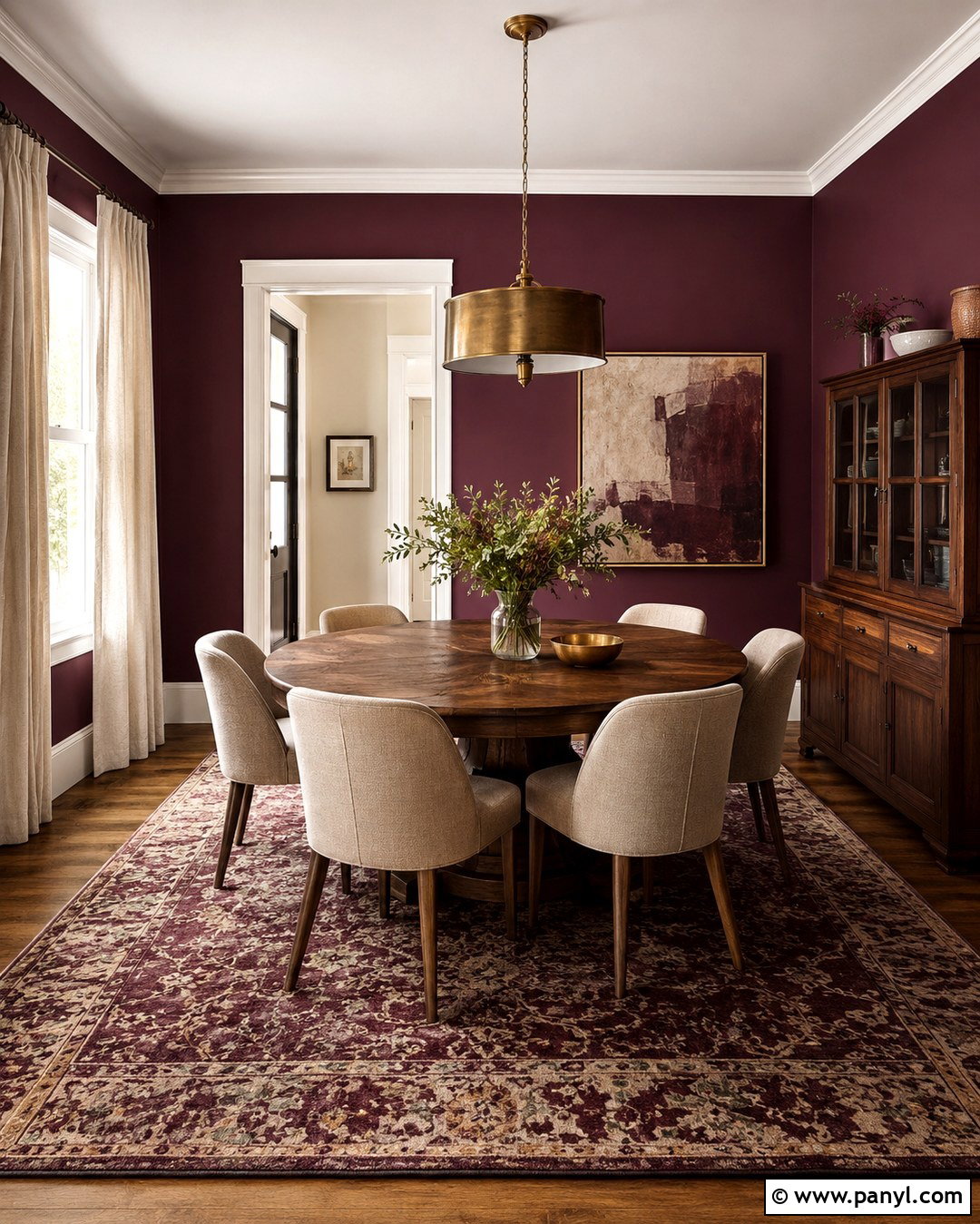 Plum Wall Color for Dining Room - 20 Colorful Wall Colors