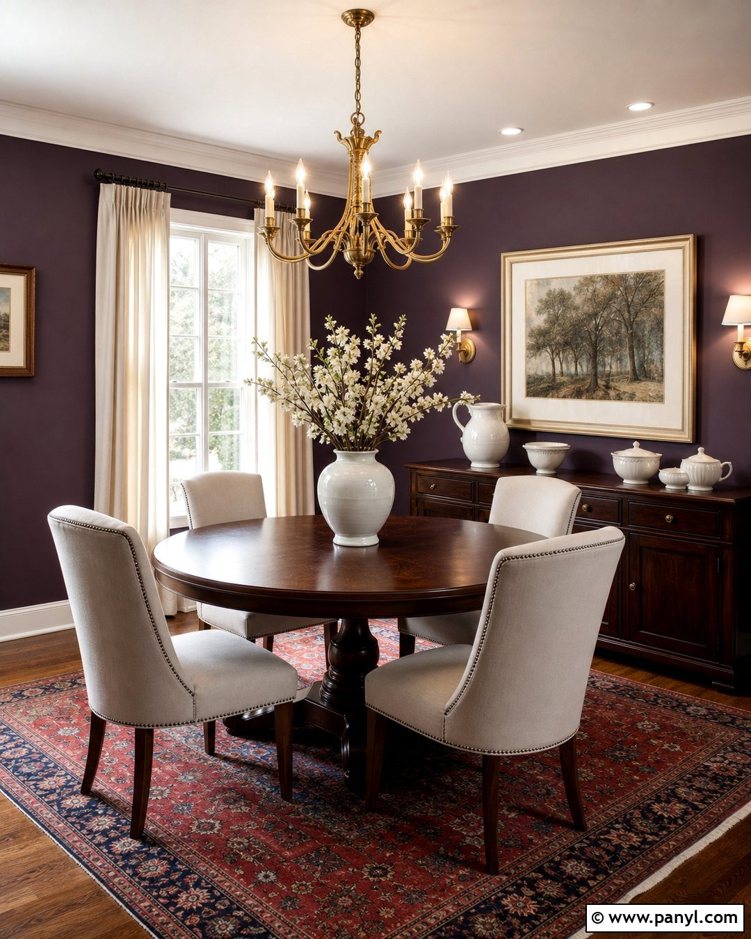 Plum Walls - 35 House Wall Colors