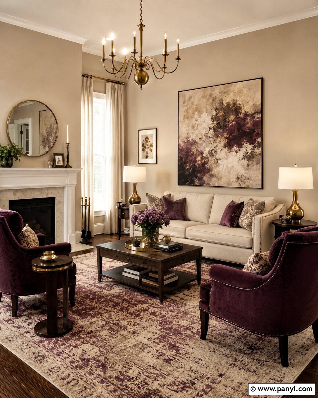 Plum With Beige Walls - 20 What Color Goes With Beige Walls