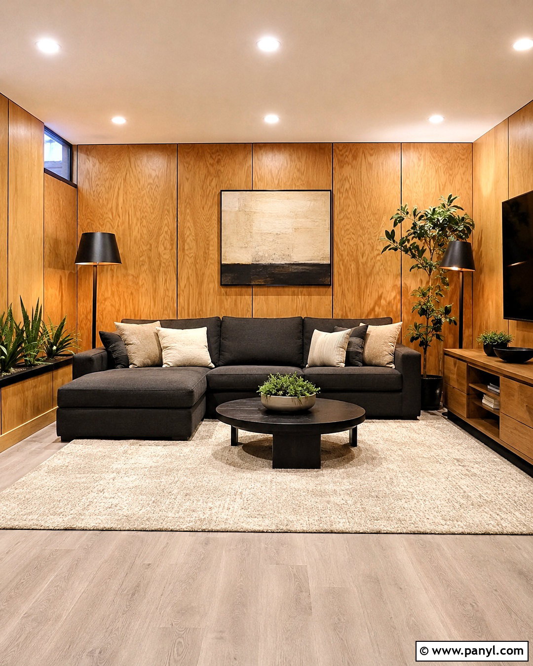 Plywood Basement Wall Panels - 20 cheap basement wall ideas