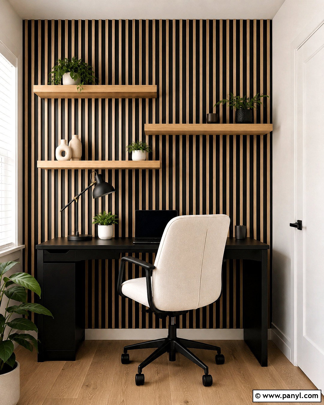 Plywood Strip Wood Accent Wall - 20 diy wood accent wall ideas
