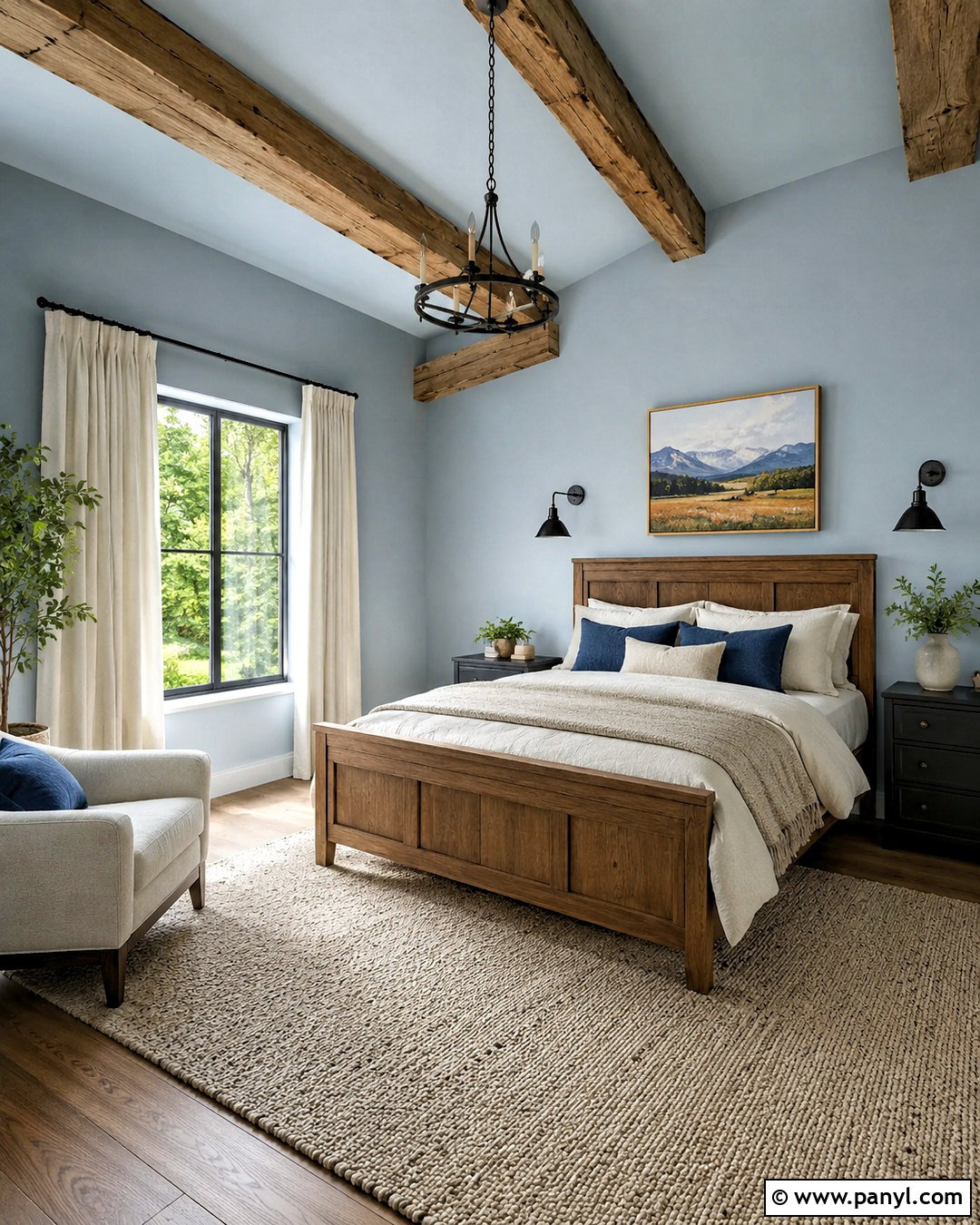 Polar Sky Bedroom - 20 light blue paint colors for bedroom ideas