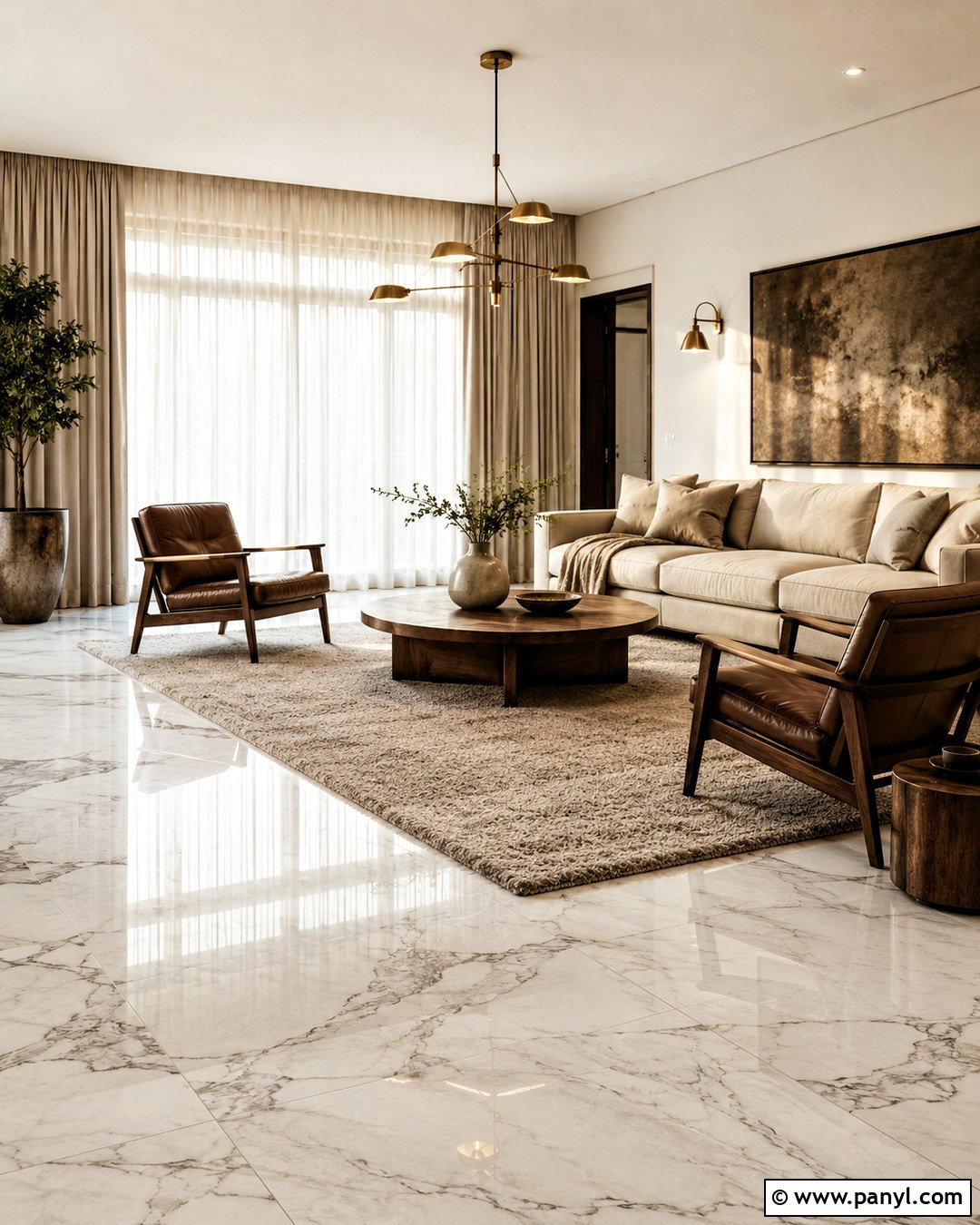 Polished Marble Living Room Floor - 20 marble texture ideas