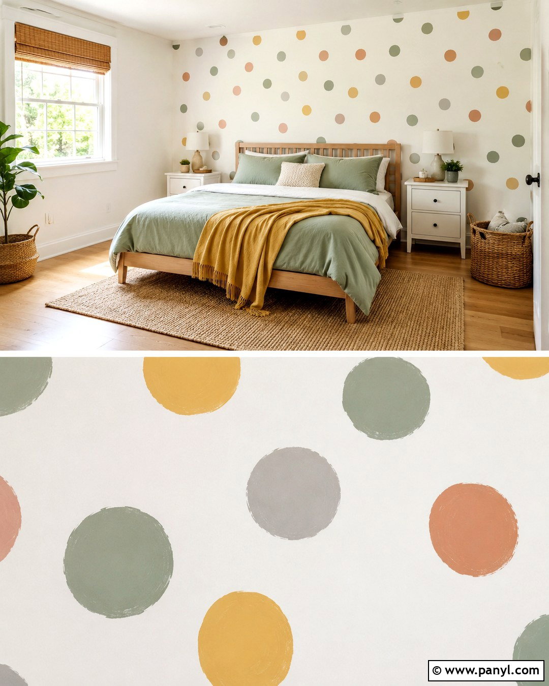 Polka Dot Bedroom Wall - 20 Simple Paint Designs On Wall Bedroom Ideas
