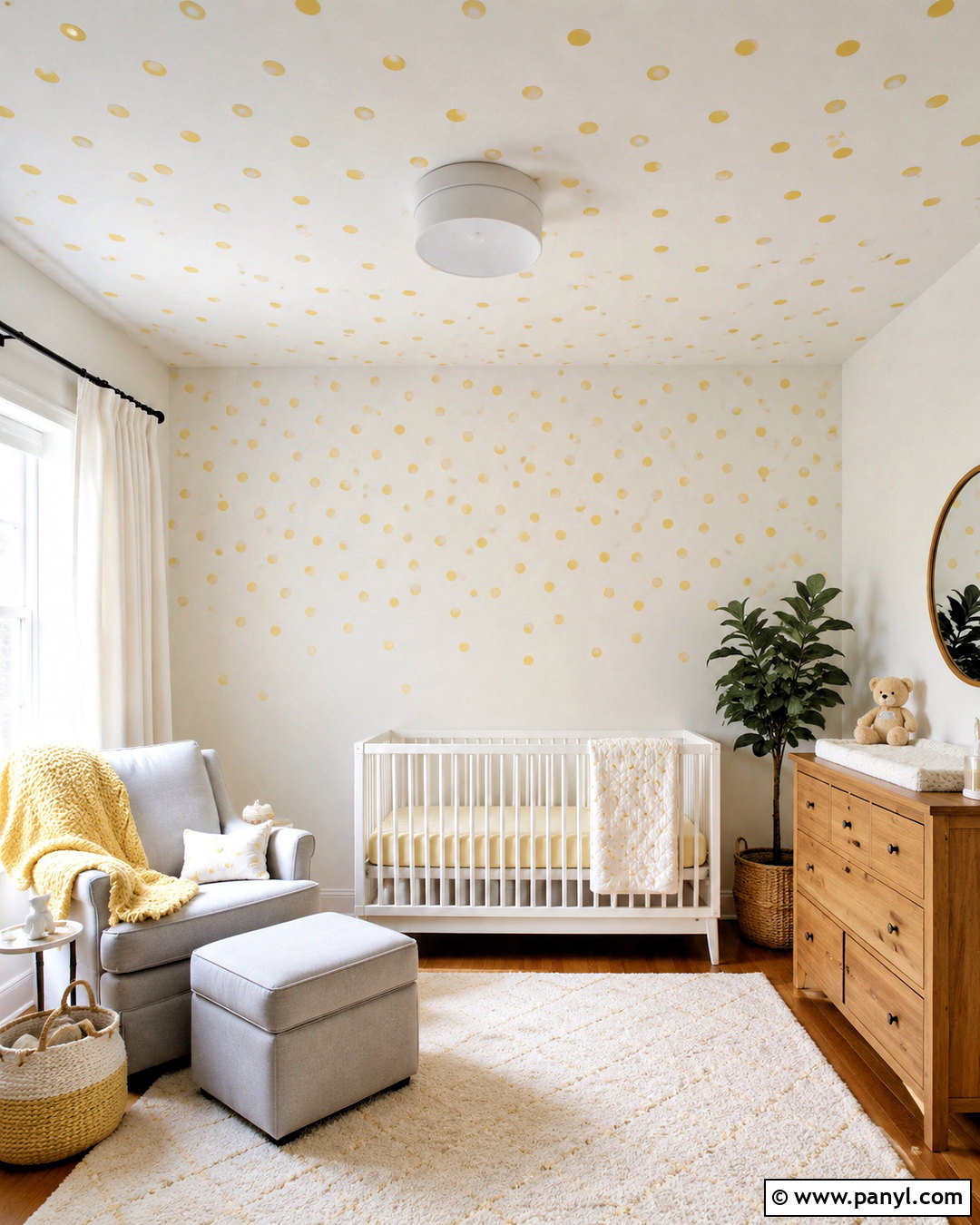 Polka Dot Ceiling And Wall - 40 polka dot walls