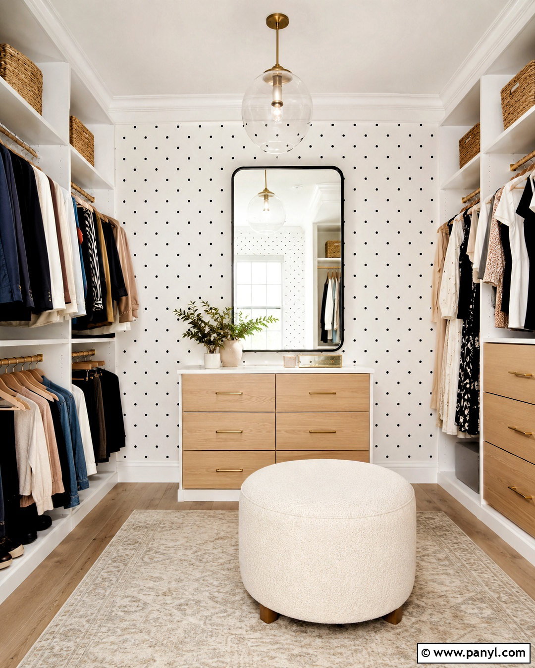 Polka Dot Closet Wall - 40 polka dot walls