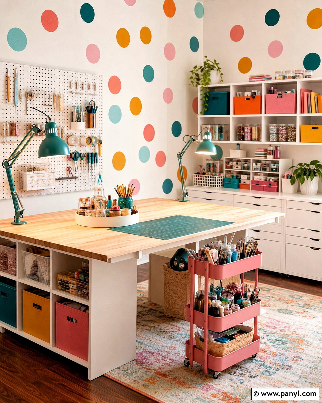 Polka Dot Craft Room - 20 polka dot design ideas