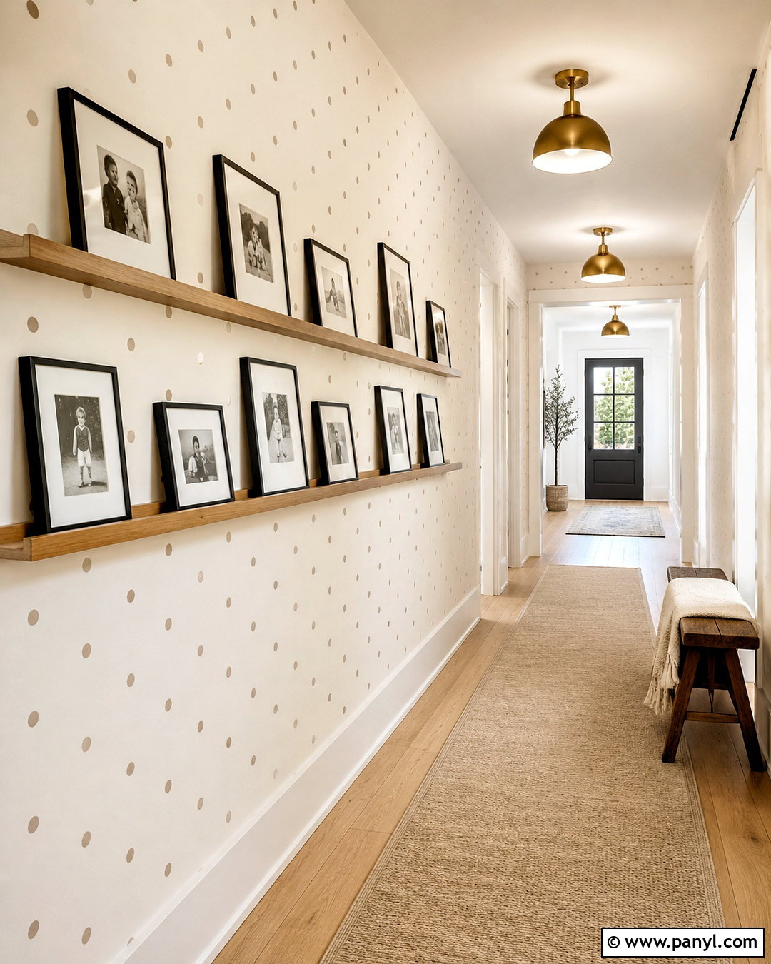 Polka Dot Hallway Wall - 40 polka dot walls