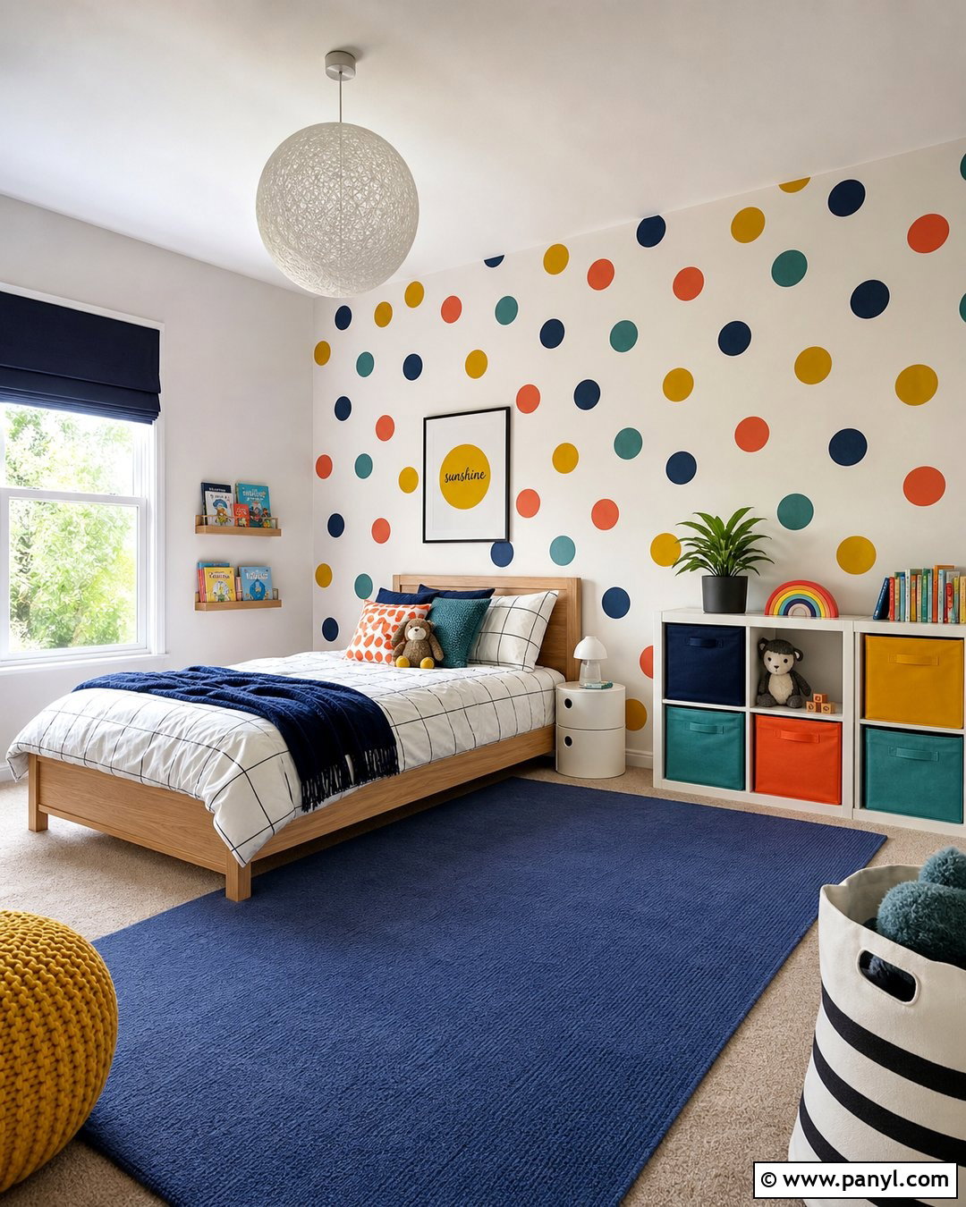 Polka Dot Kids Room Accent Wall - 25 Accent Wall For Kids Room Ideas