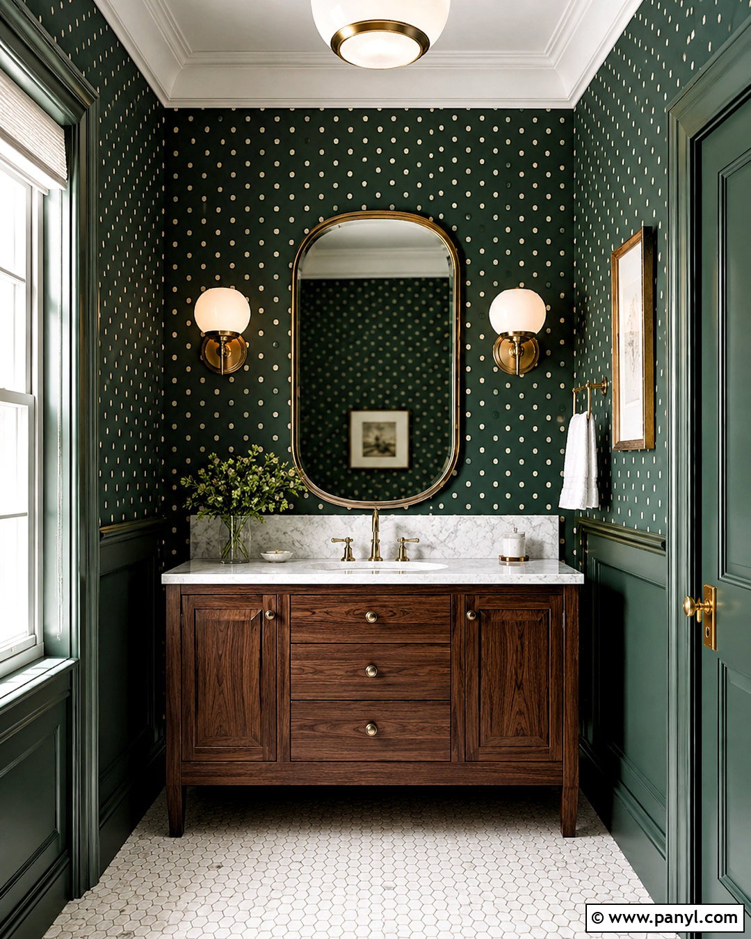 Polka Dot Powder Room - 20 polka dot design ideas