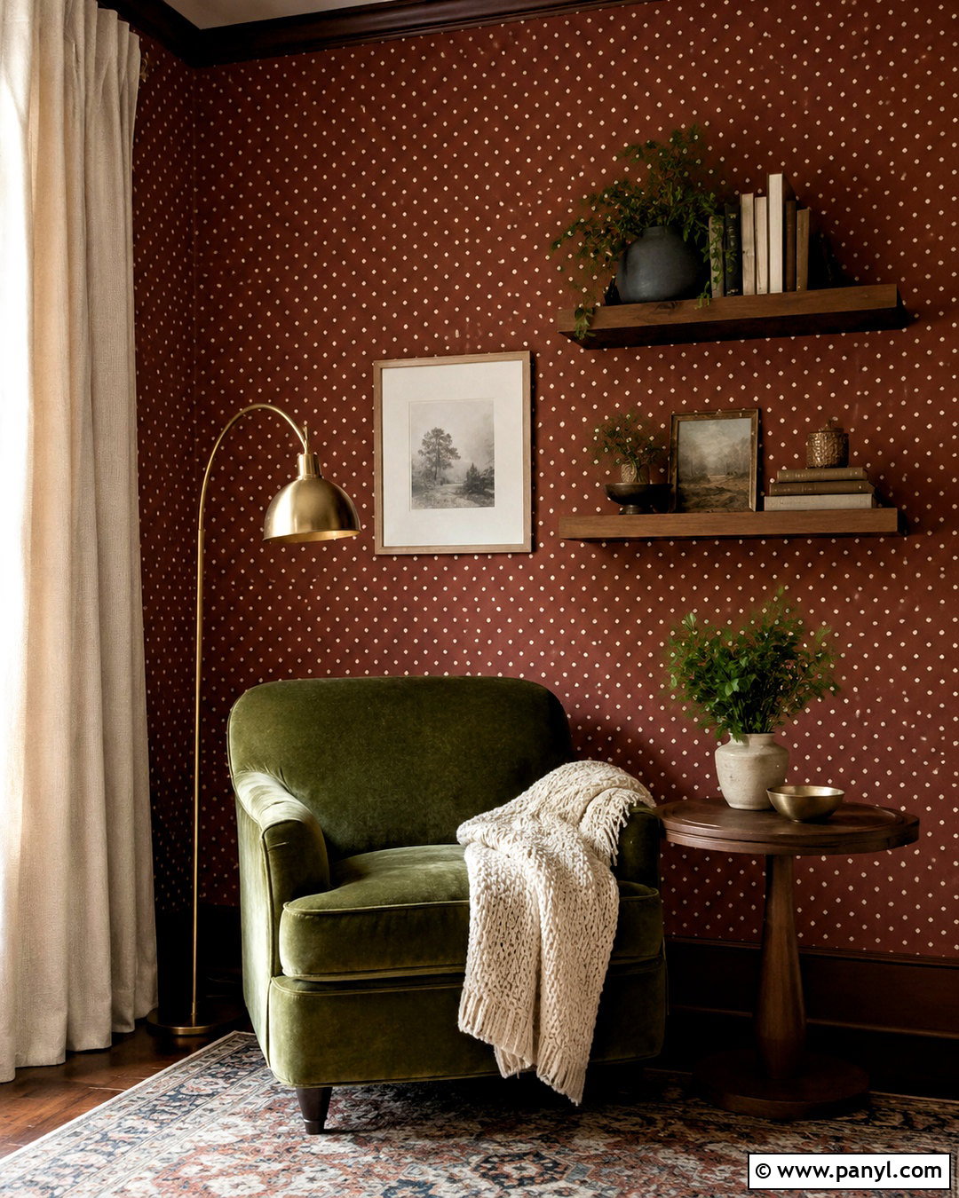 Polka Dot Reading Nook - 20 polka dot design ideas