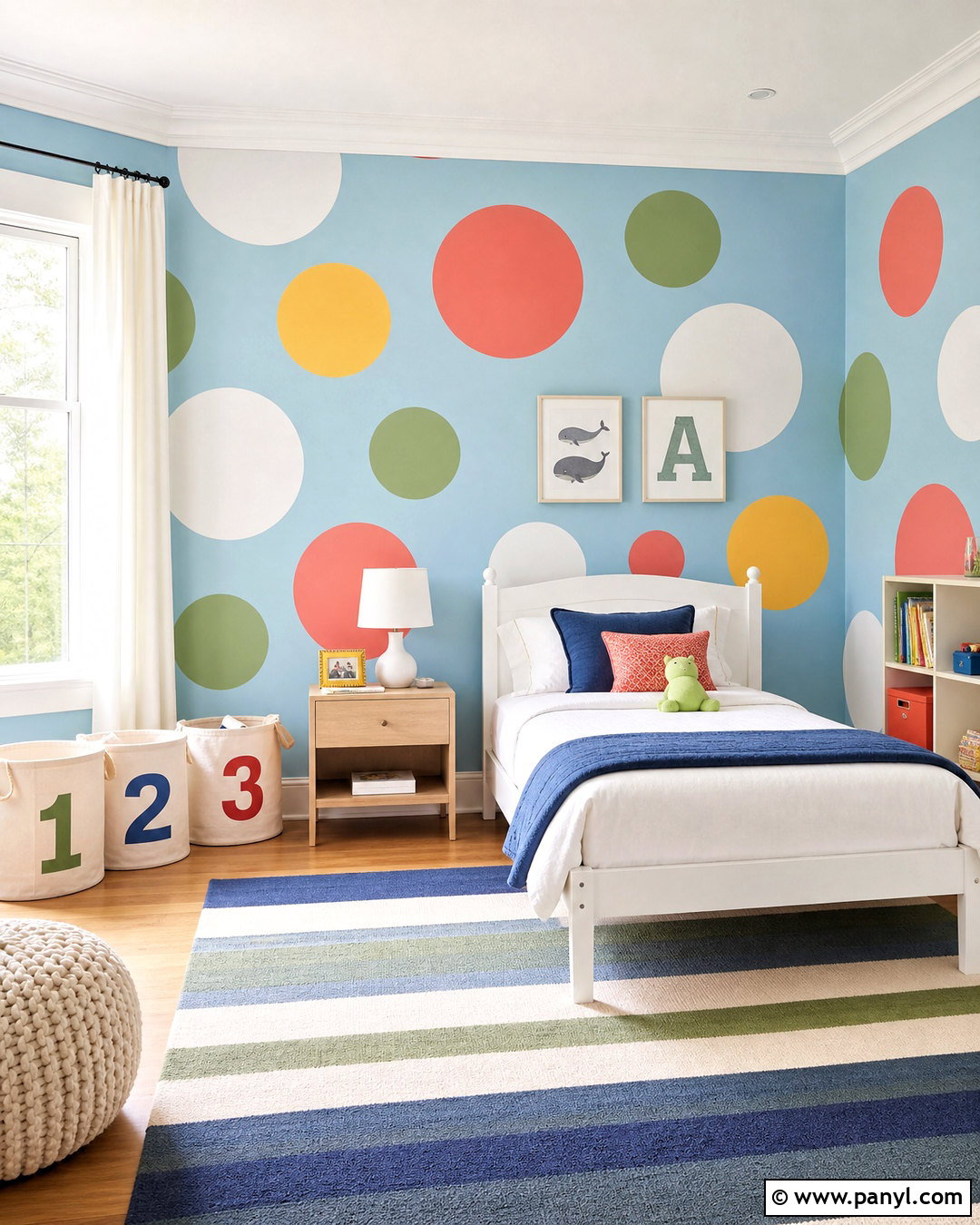 Polka Dot Wall Color Pattern - 20 wall color design pattern ideas