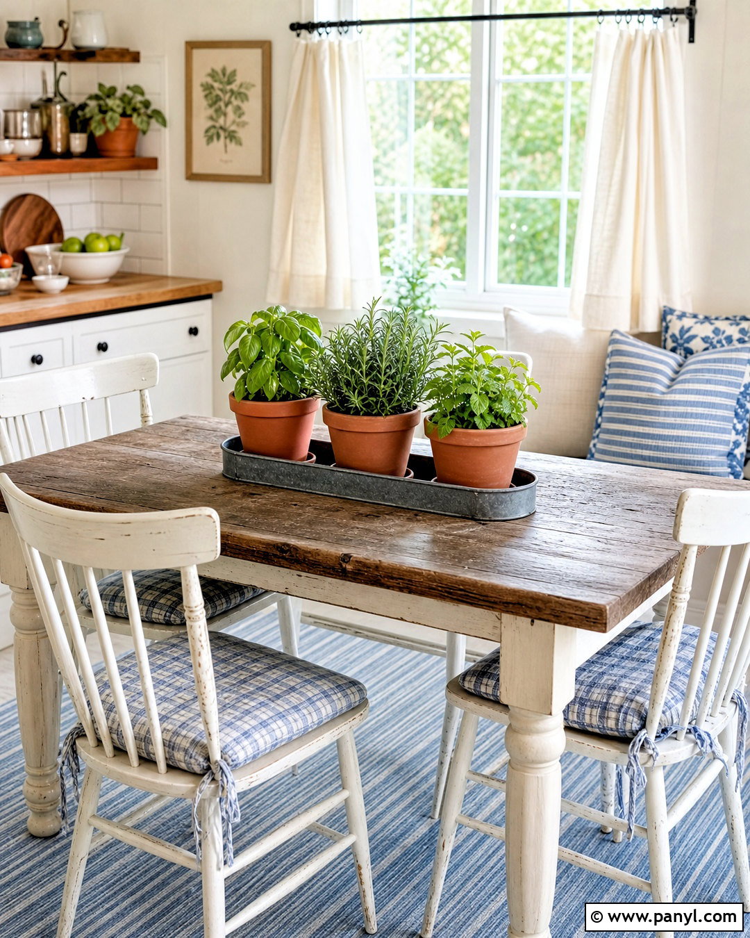 Potted Herb Table Centerpiece - 20 table centerpieces for home ideas