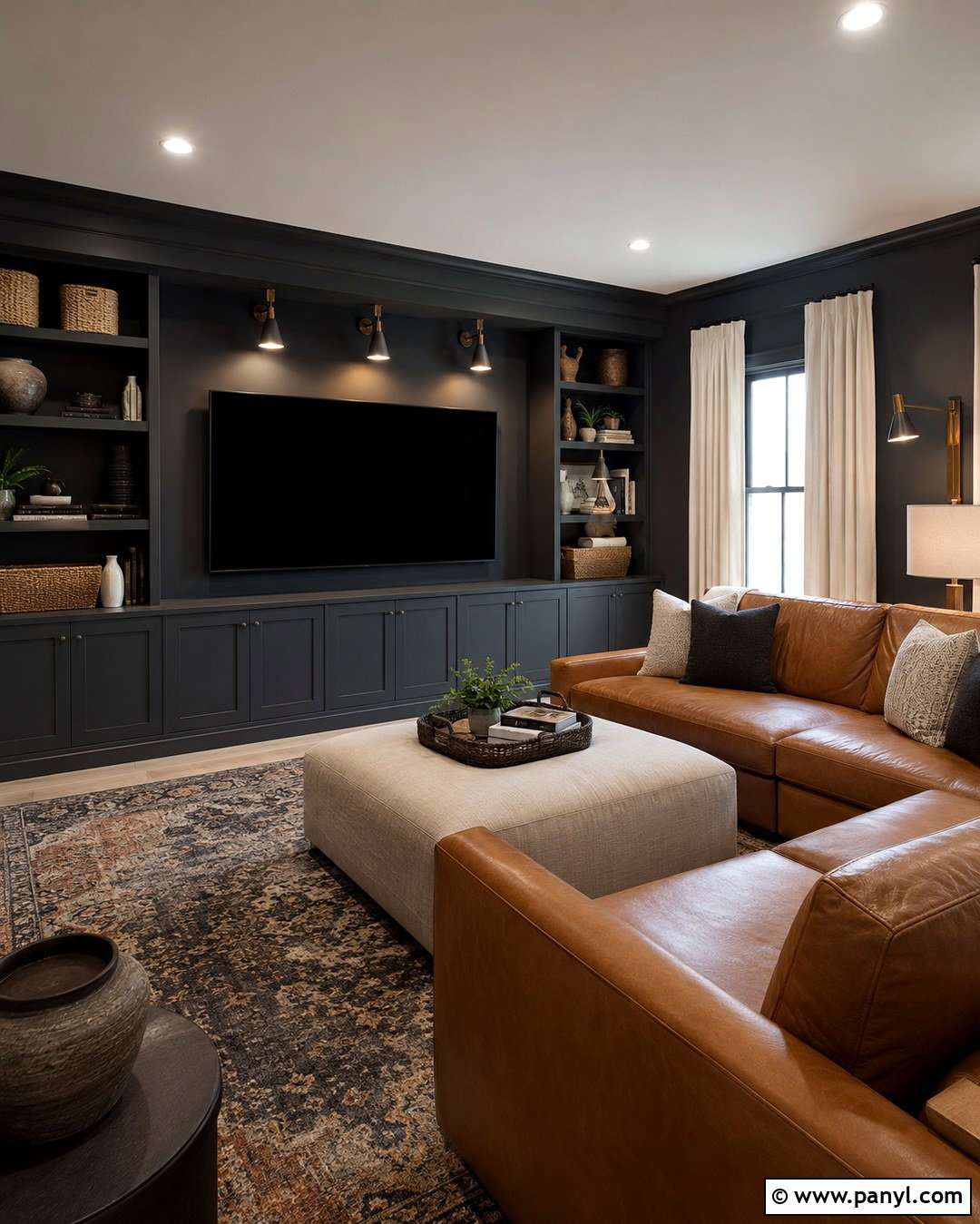 Pottery Barn Iron Ore Media Room - 20 Pottery Barn Wall Colors