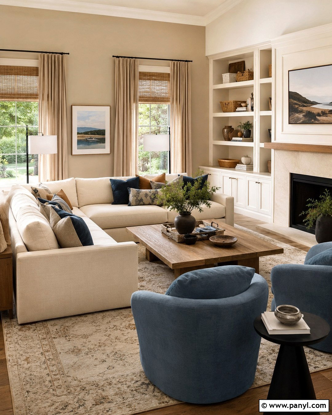 Pottery Barn Sand Trap Family Room - 20 Pottery Barn Wall Colors