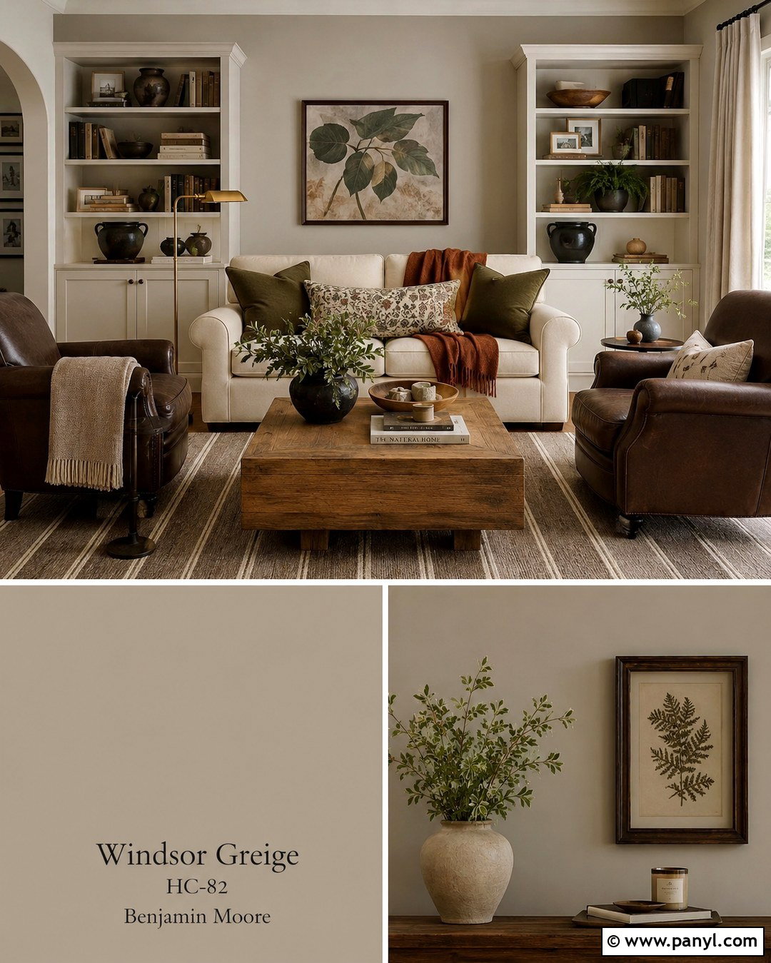 Pottery Barn Windsor Greige Living Room - 20 Pottery Barn Wall Colors