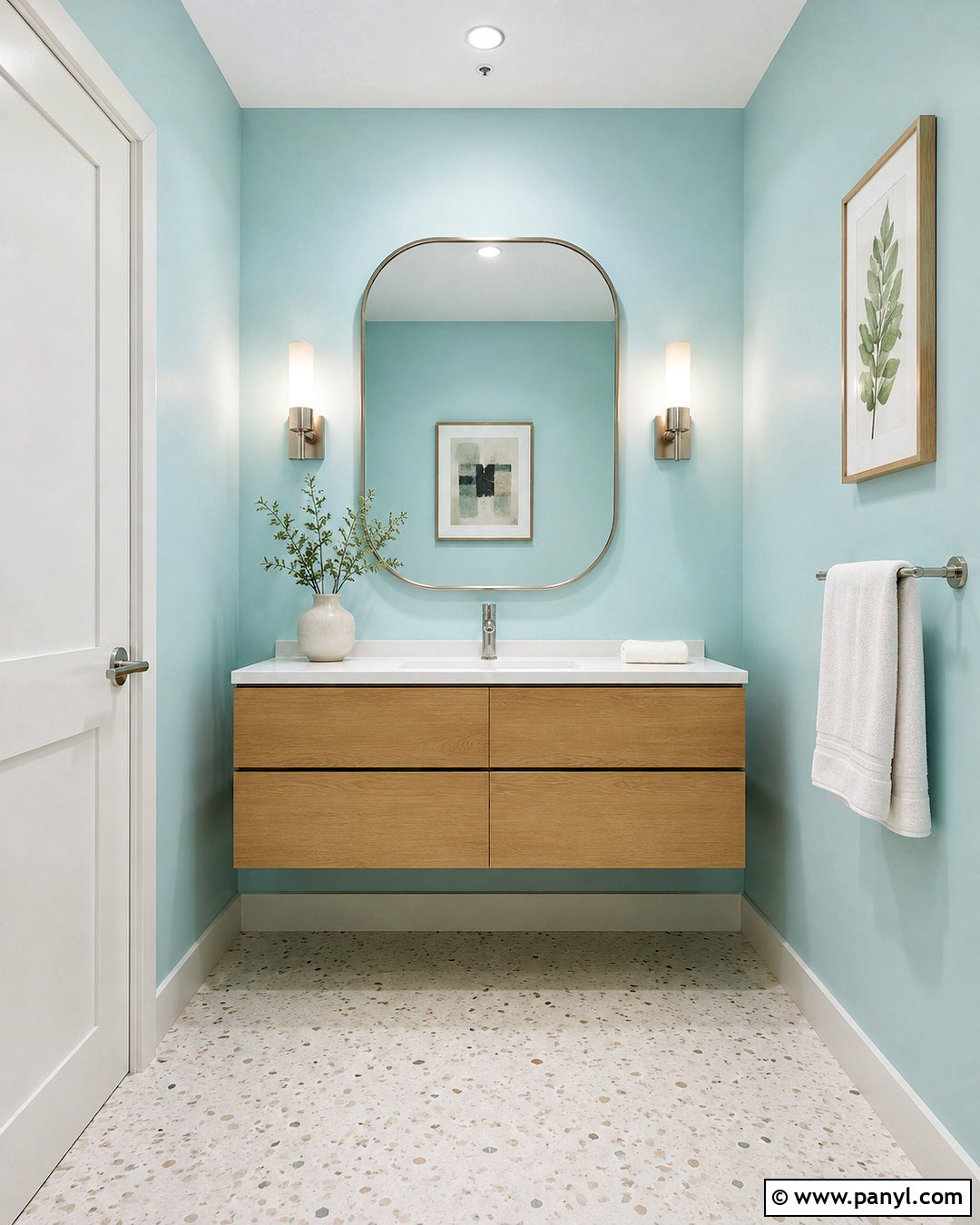 Powder Aqua Wall Color - 20 Wall Colors To Brighten A Room Ideas