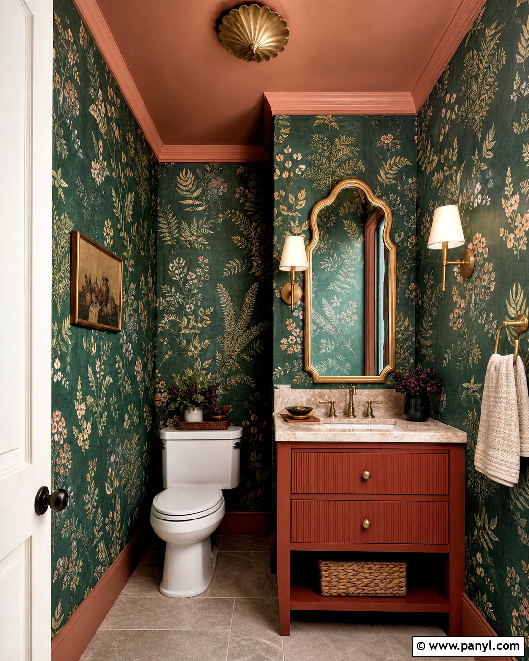 Powder Bathroom With Wallpaper - 20 bathroom design ideas