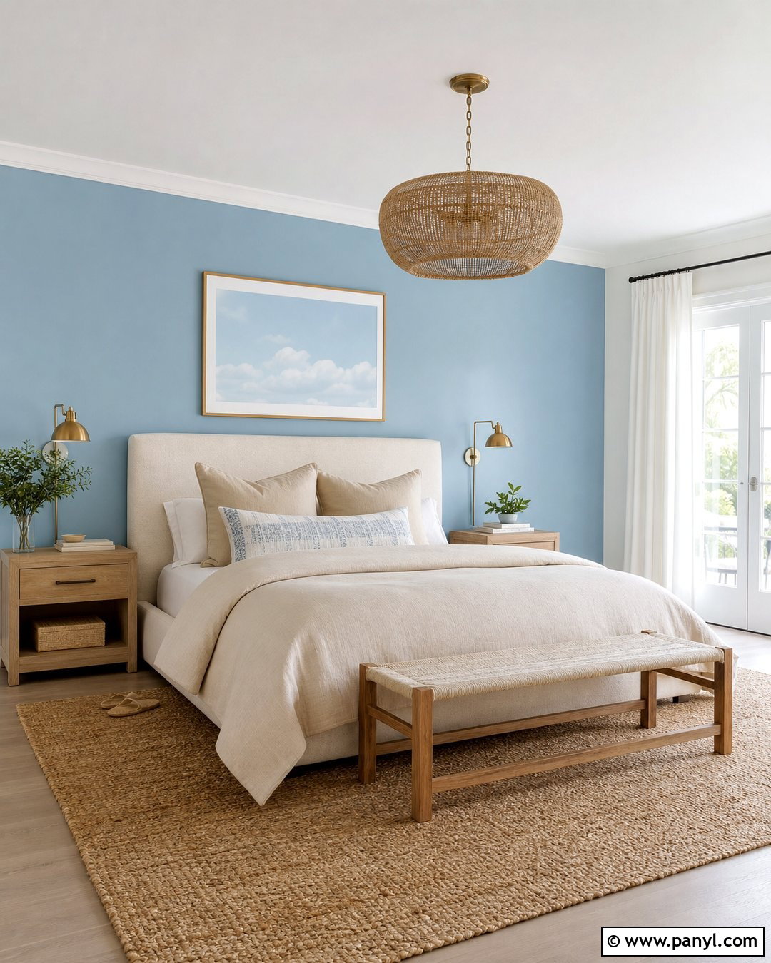 Powder Blue Accent Wall - 20 Accent Wall Colors That Go With Beige Ideas