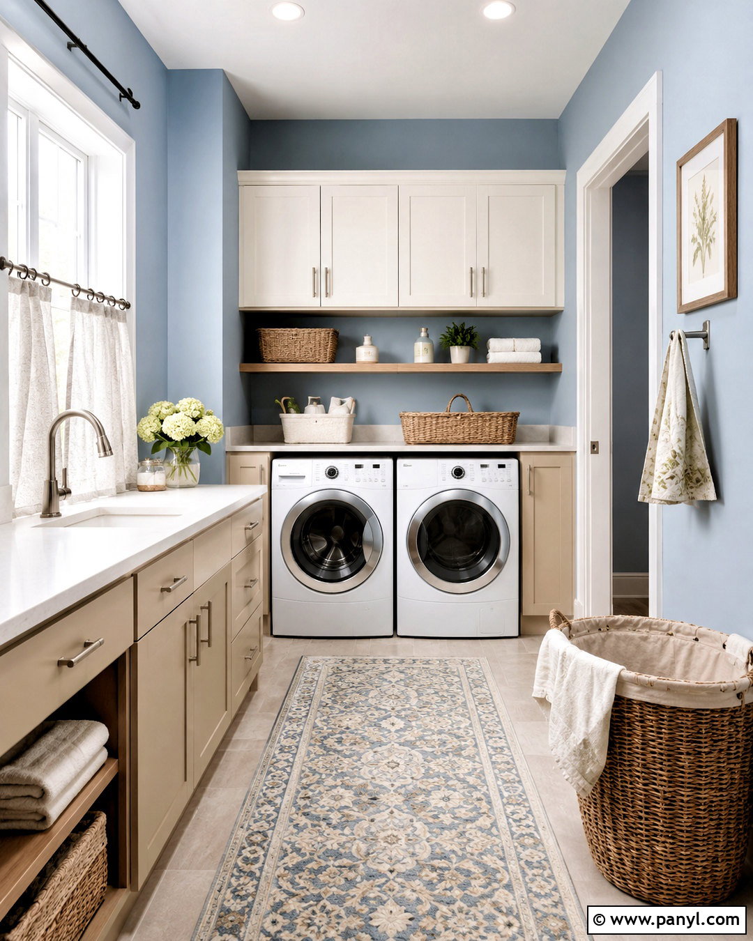 Powder Blue And Buttercream Wall Paint - 20 Wall Paint Color Schemes