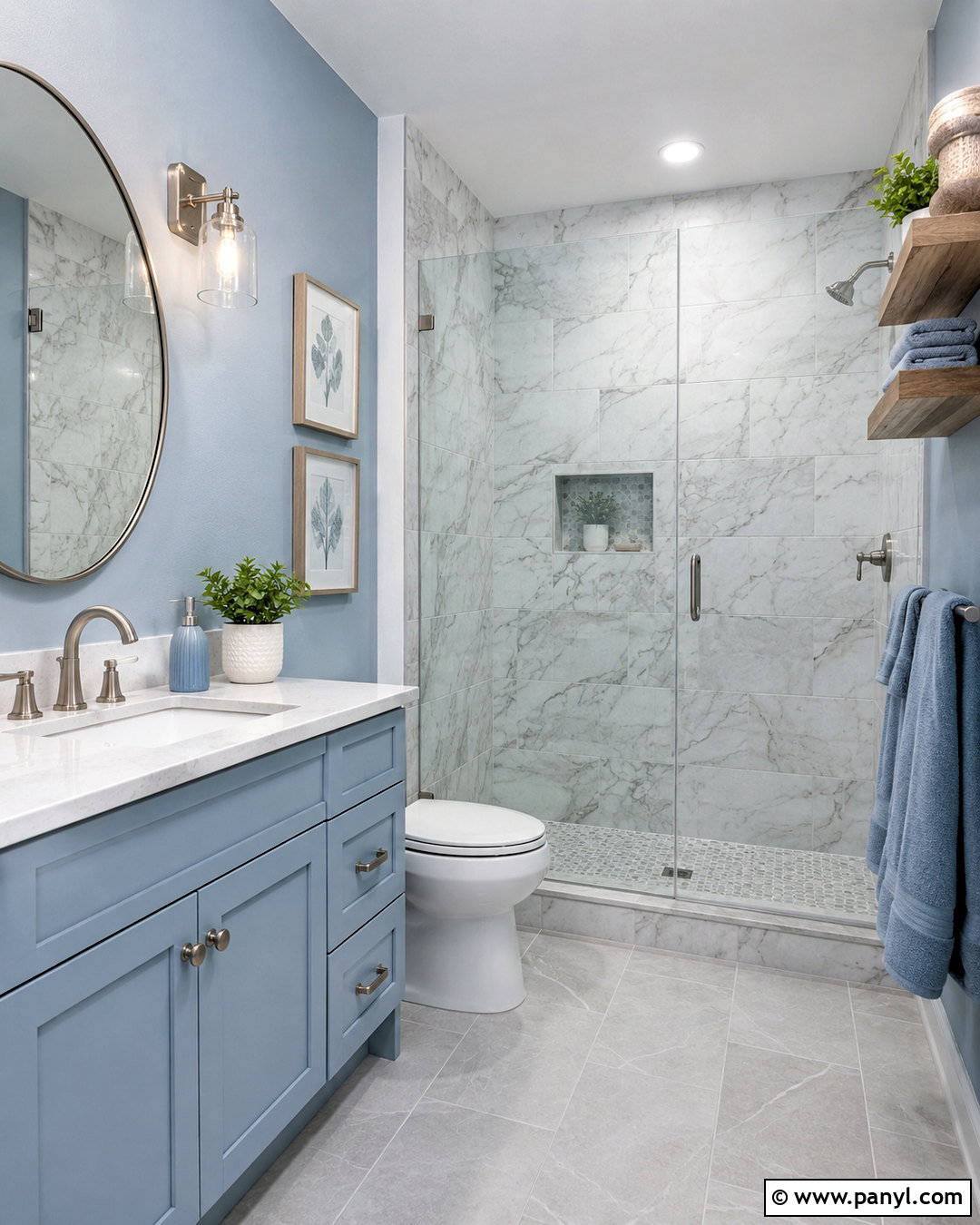 Powder Blue And Gray Bathroom - 20 colors that compliment gray ideas